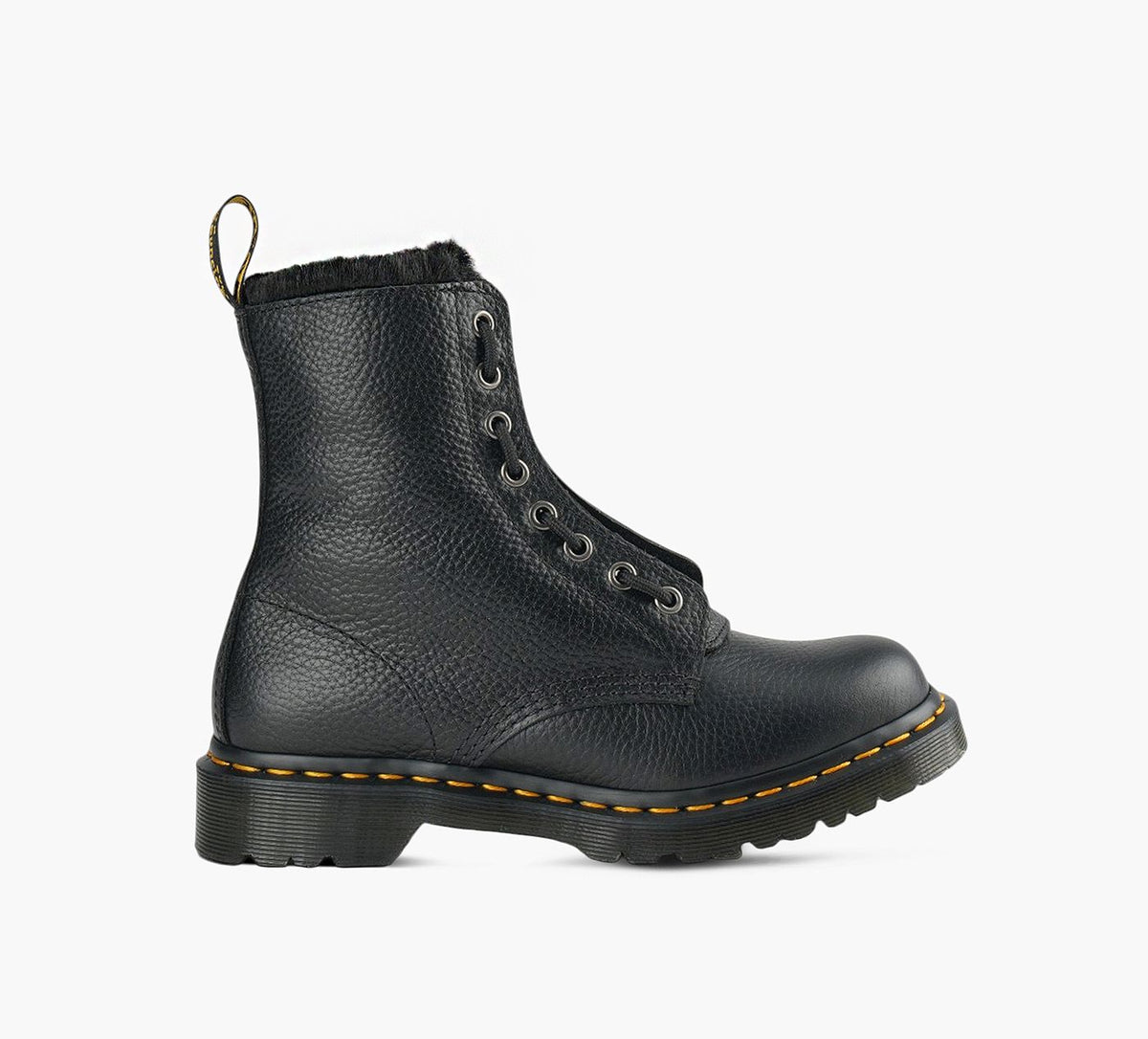 DR. MARTENS BOTTE1460FERMETURECLAIRAVANTDOUBLURECHAUDE en NOIR