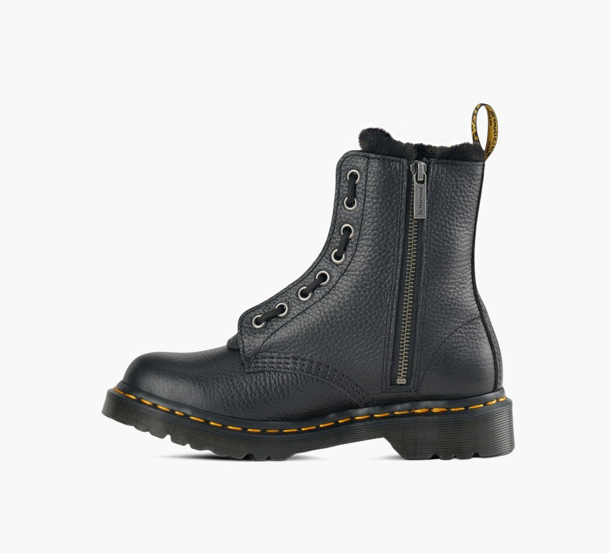 DR. MARTENS BOTTE1460FERMETURECLAIRAVANTDOUBLURECHAUDE en NOIR vue 7