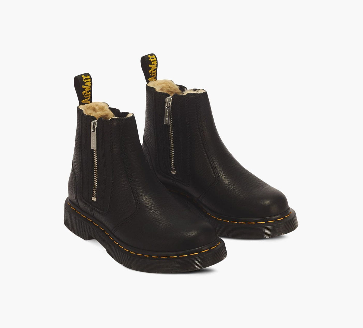 DR. MARTENS BOTTE2976ALYSONAVECFERMETURECLAIR en NOIR vue 2