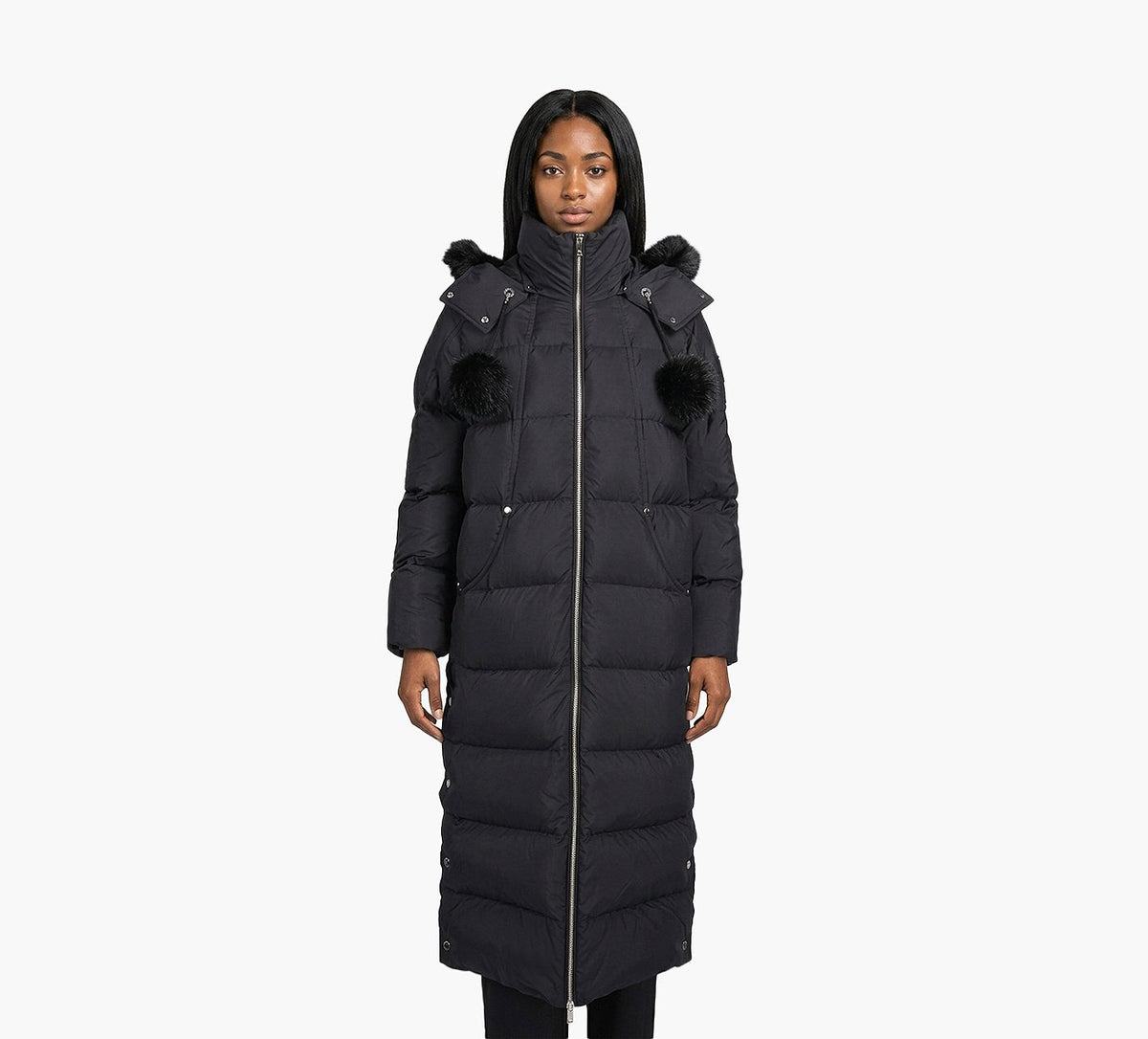 MOOSE KNUCKLES EVERESTLONGPUFFER in BLACK