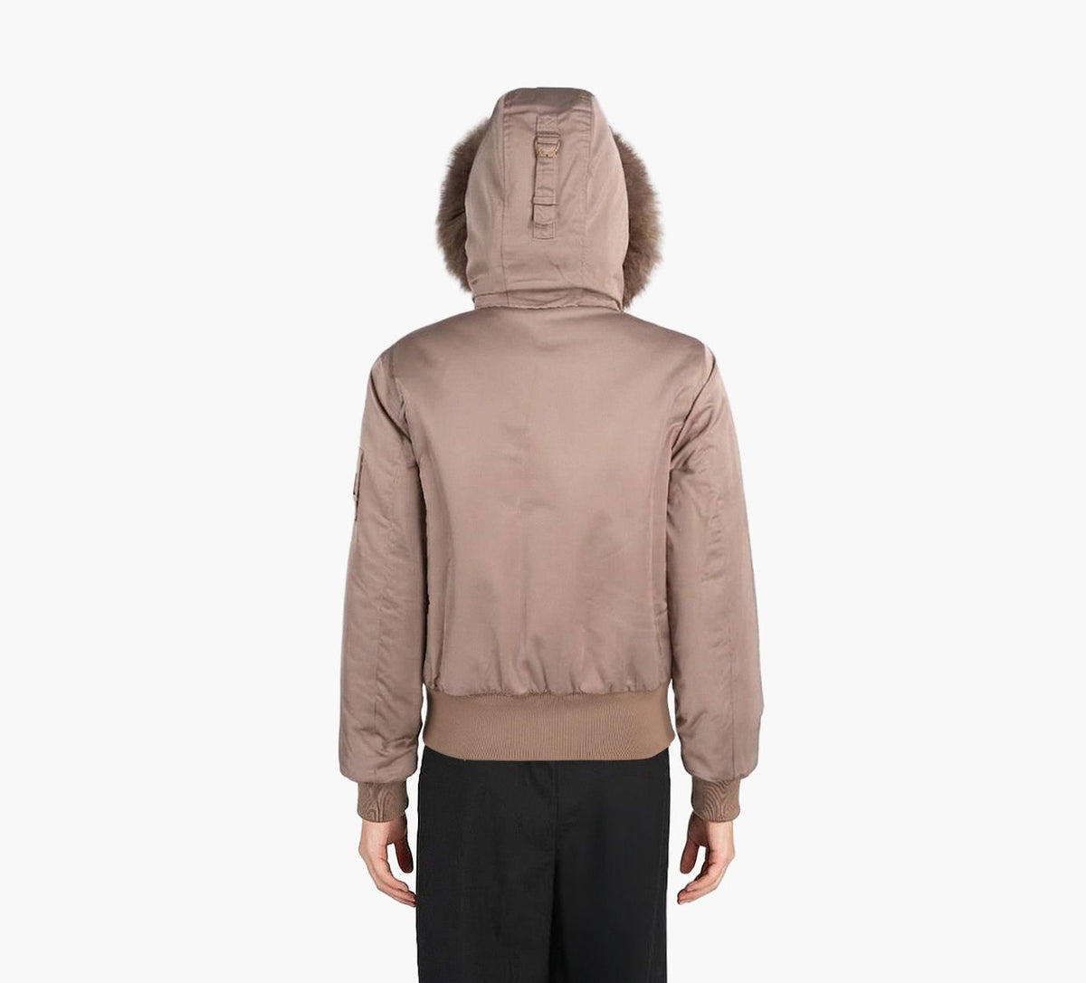 MOOSE KNUCKLES LUXESATINBOMBER in TAUPE view 6