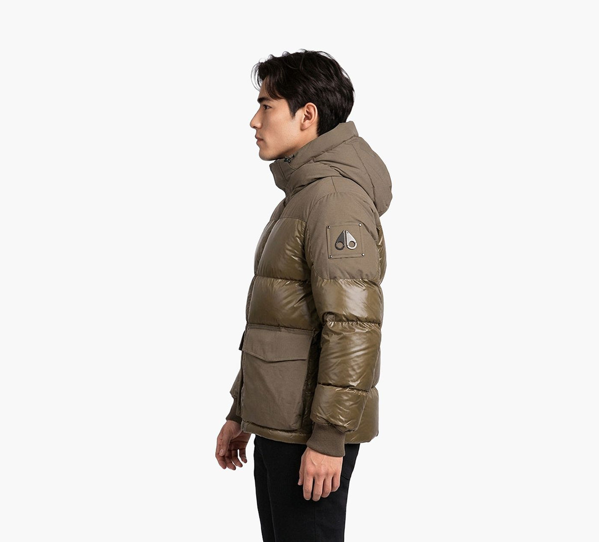 MOOSE KNUCKLES DOUDOUNEBRIAR3Q en KHAKI vue 2