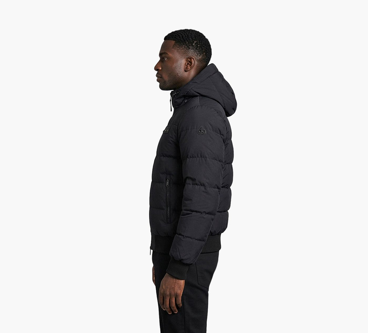 MOOSE KNUCKLES SOHOBOMBER in BLACK view 2