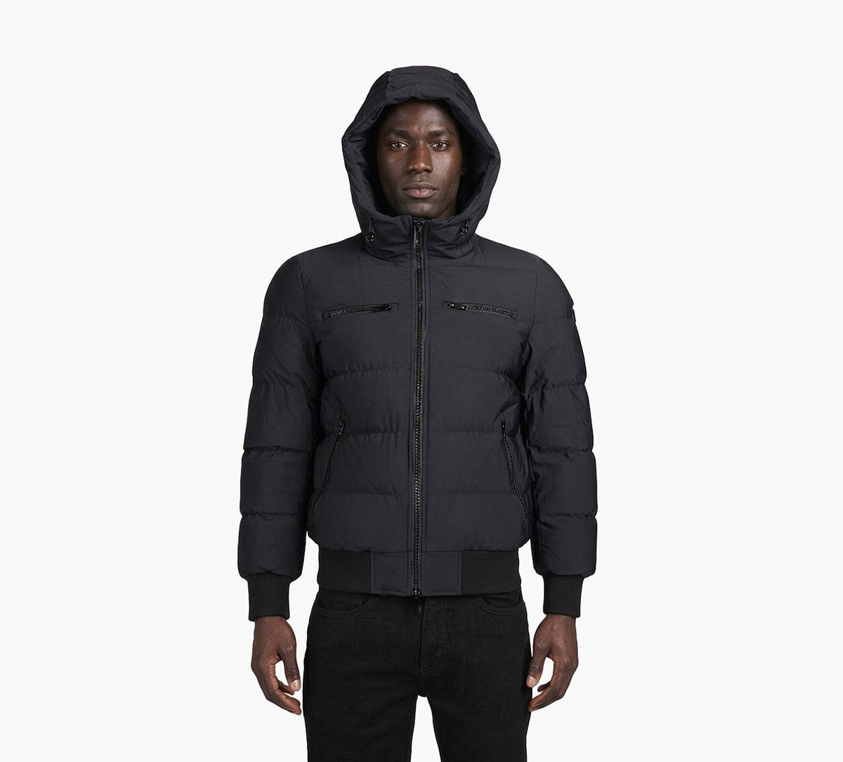 MOOSE KNUCKLES SOHOBOMBER in BLACK view 4