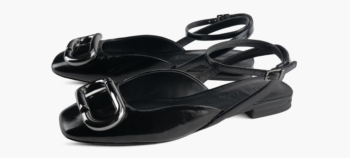 MARC JACOBS THEPOPJMARCFLAT in BLACK view 4