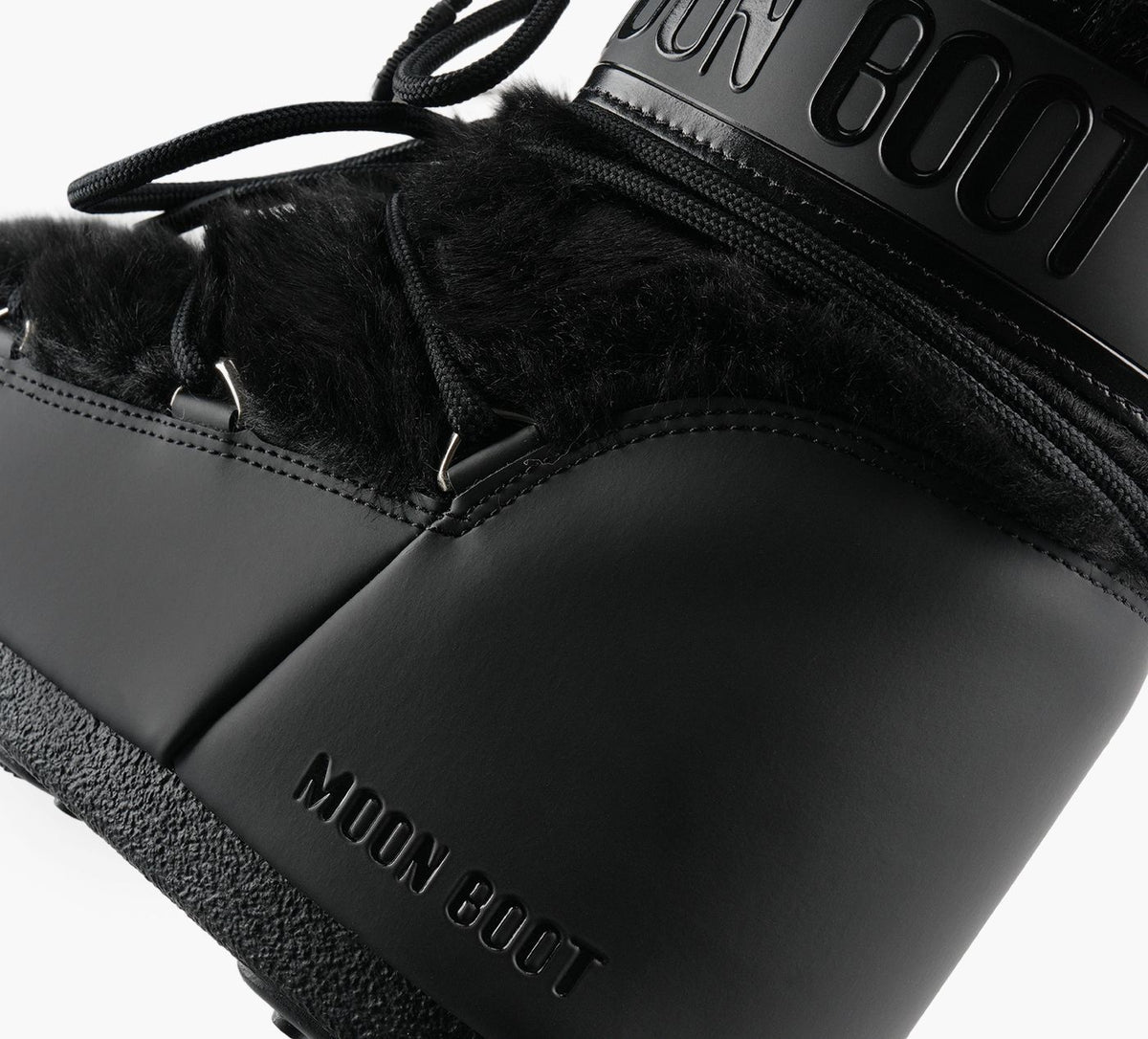 MOON BOOT BOTTEICONENFAUSSEFOURRURE en NOIR vue 7