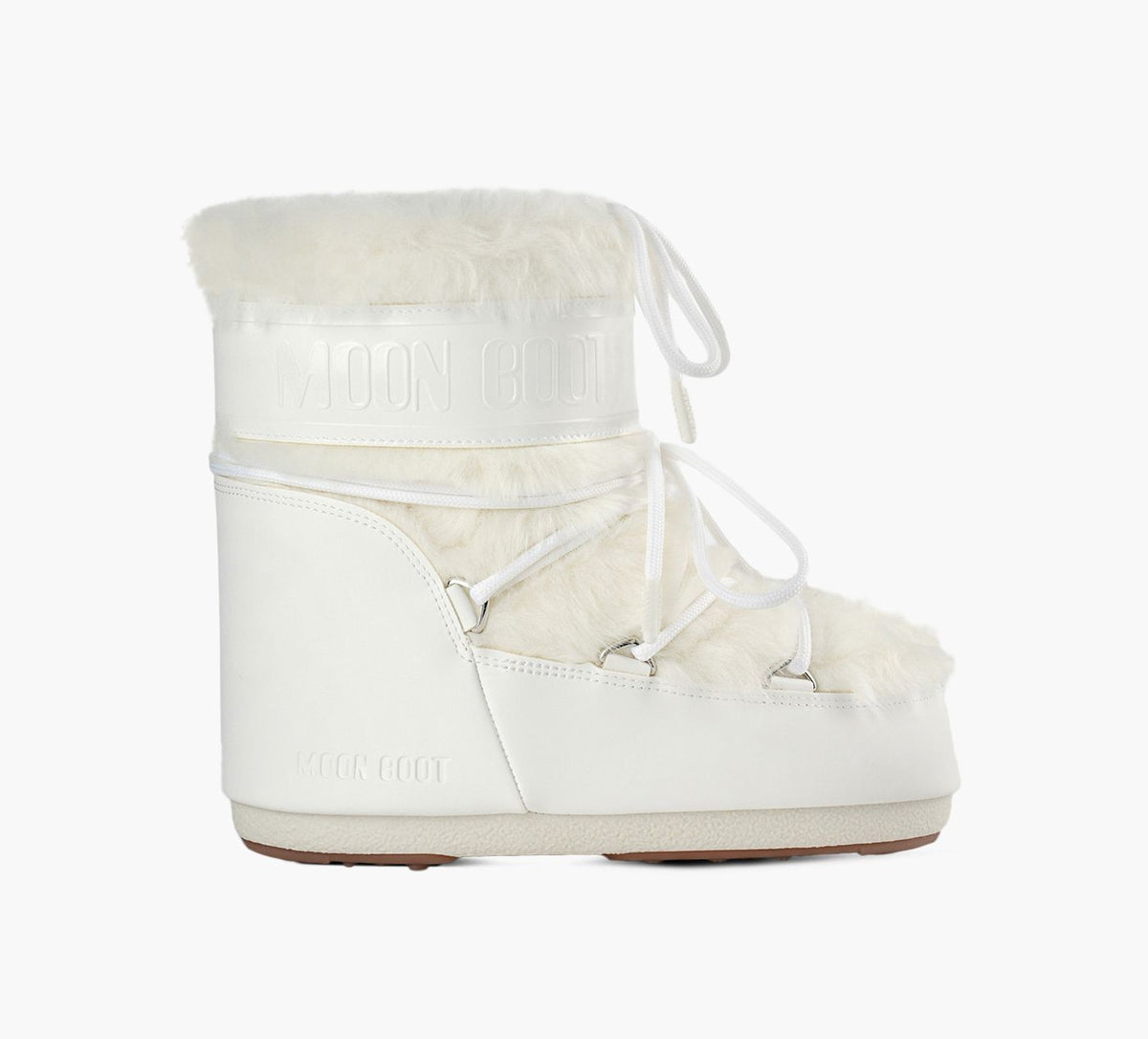 MOON BOOT ICONLOWFAUXFUR in WHITE