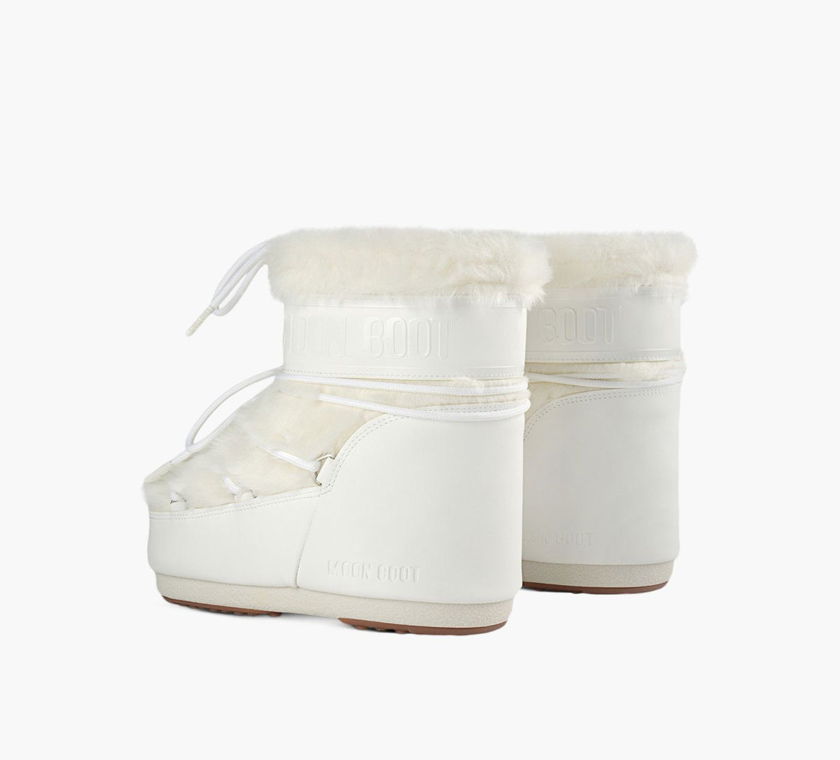 MOON BOOT ICONLOWFAUXFUR in WHITE view 3