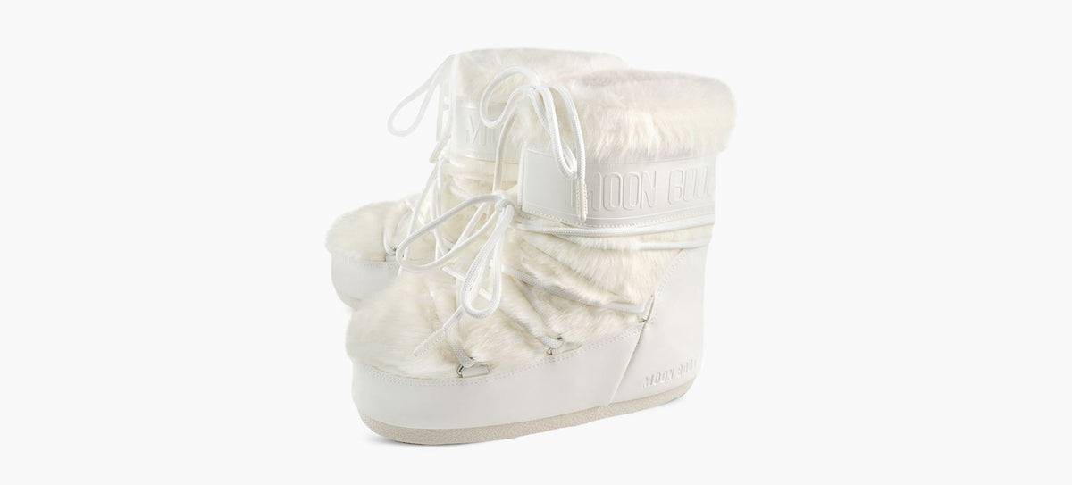 MOON BOOT ICONLOWFAUXFUR in WHITE view 4