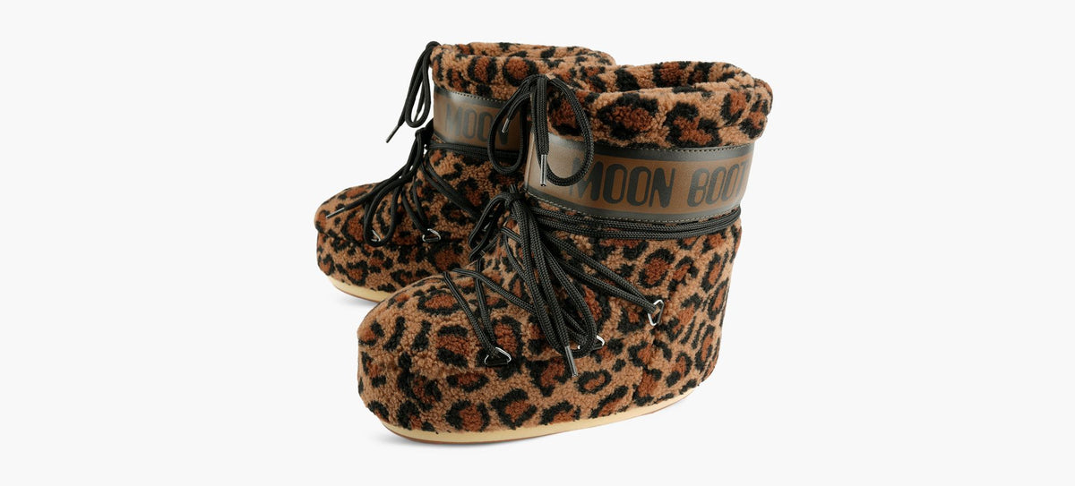 MOON BOOT ICONLOWFLEECE in TAN view 4