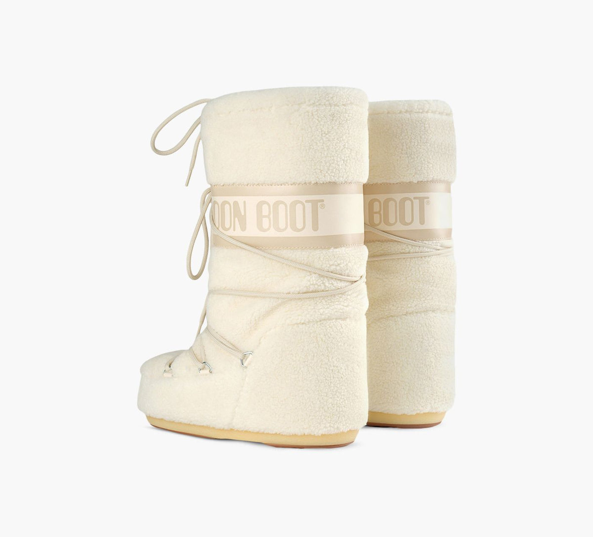 MOON BOOT ICONFLEECE in BEIGE view 3
