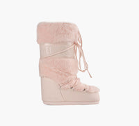 MOON BOOT ICONFAUXFUR in LIGHT PINK