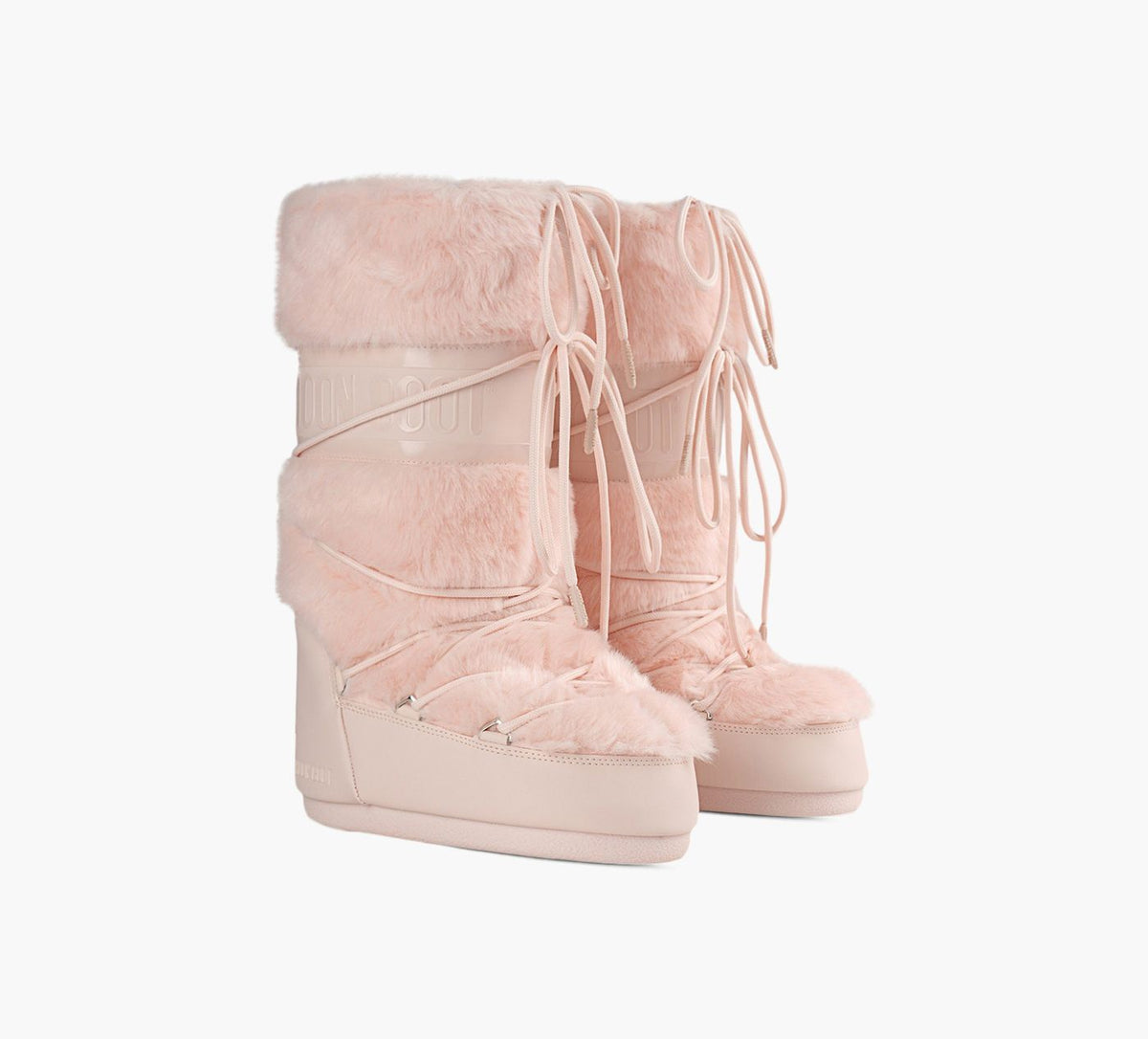 MOON BOOT ICONFAUXFUR in LIGHT PINK view 2