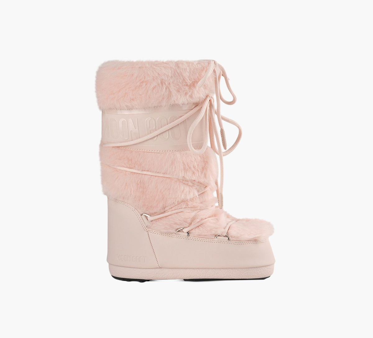 MOON BOOT ICONFAUXFUR in LIGHT PINK