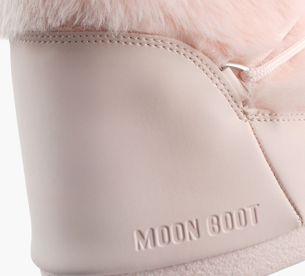 MOON BOOT ICONFAUXFUR in LIGHT PINK view 1b