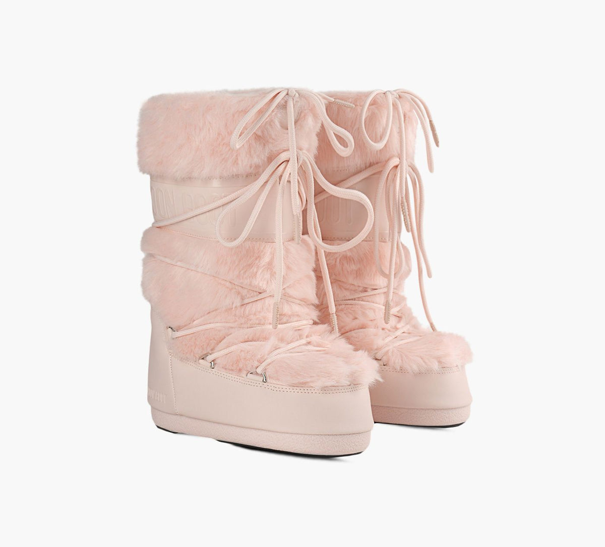 MOON BOOT ICONFAUXFUR in LIGHT PINK view 2