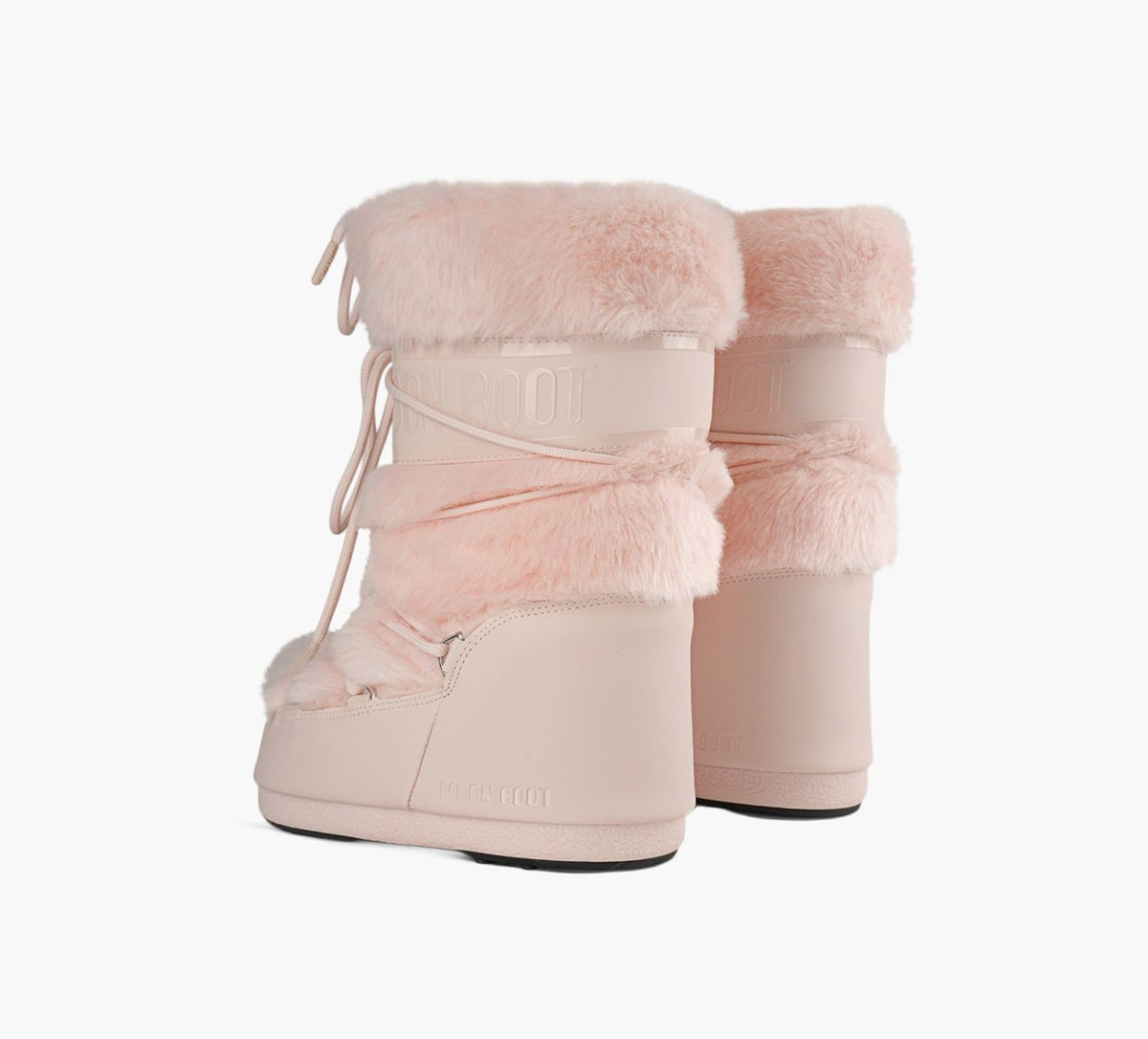 MOON BOOT ICONFAUXFUR in LIGHT PINK view 3