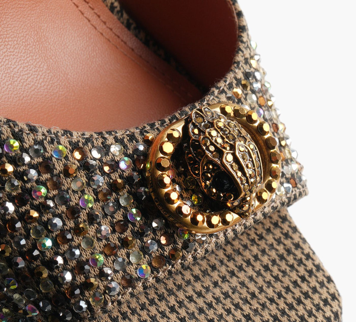 KURT GEIGER SANDALEPLATEFORMEOUVERTECHELSEA en OR vue 7