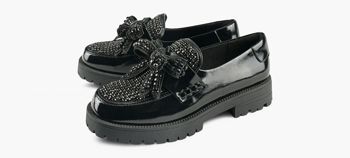 KURT GEIGER FLNEURBOWCRYSTAL en NOIR vue 4