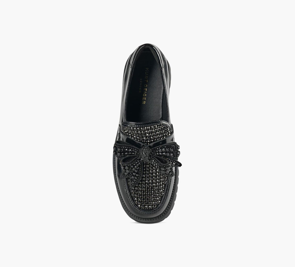 KURT GEIGER FLNEURBOWCRYSTAL en NOIR vue 1c