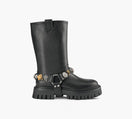 KURT GEIGER EAGLESHARNESSBIKER in BLACK