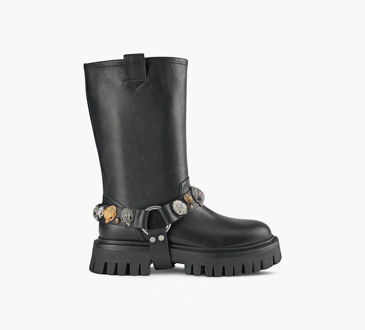 KURT GEIGER EAGLESHARNESSBIKER in BLACK