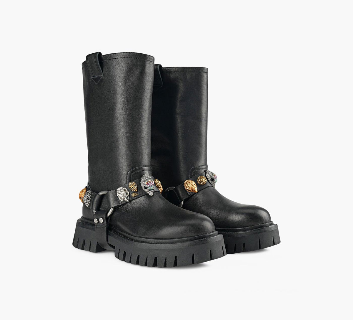 KURT GEIGER EAGLESHARNESSBIKER in BLACK view 2