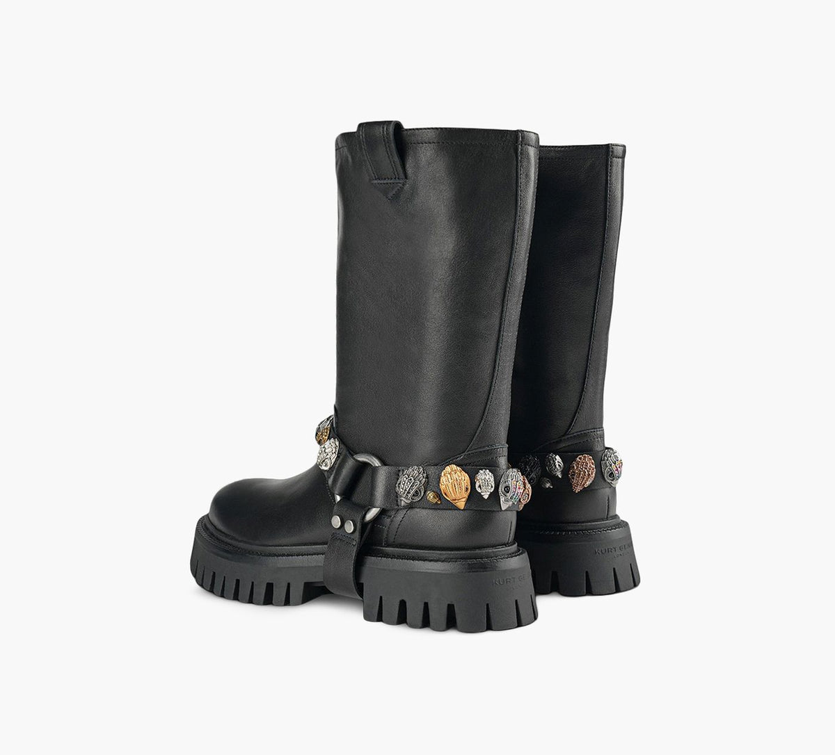 KURT GEIGER EAGLESHARNESSBIKER in BLACK view 3