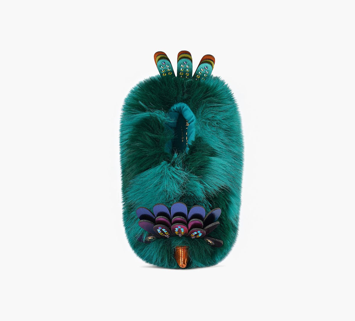 KURT GEIGER EAGLEFLUFFSLIPPER in GREEN view 1c