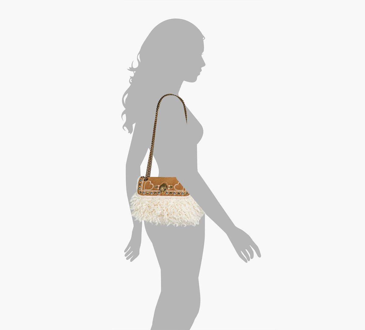 KURT GEIGER SACMINIKENSINGTON en TAN vue 1c
