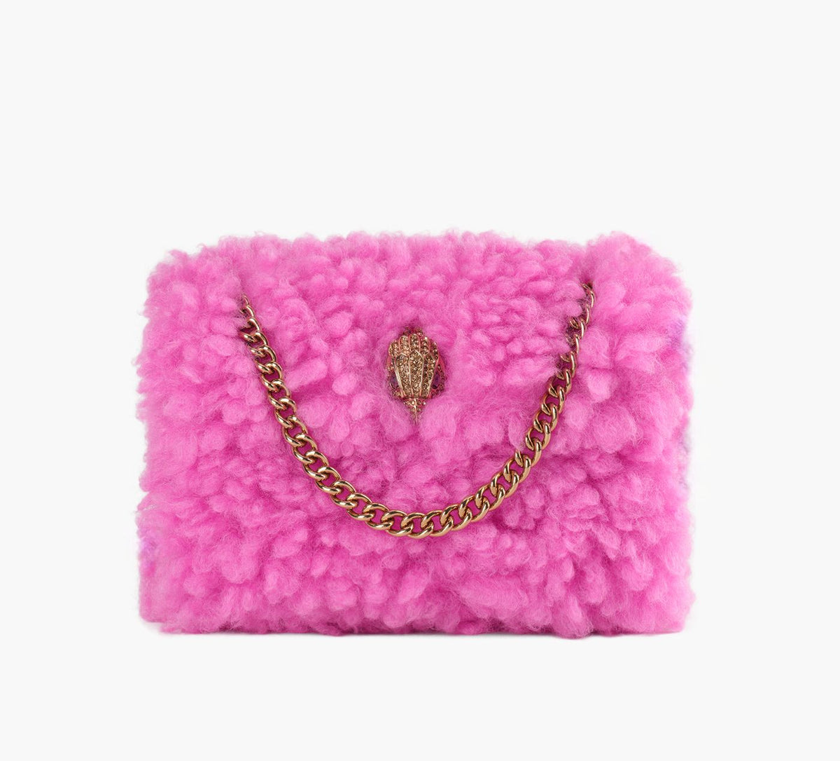 KURT GEIGER SACMINIKENSINGTONFAUXFUR en ROSE PALE