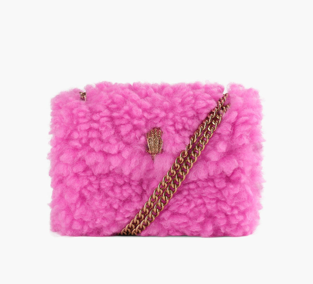 KURT GEIGER SACMINIKENSINGTONFAUXFUR en ROSE PALE vue 1b