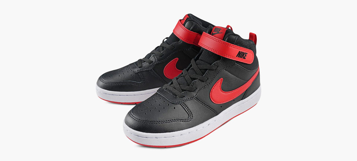NIKE BASKETCOURTBOROUGHMID2 en NOIR vue 4