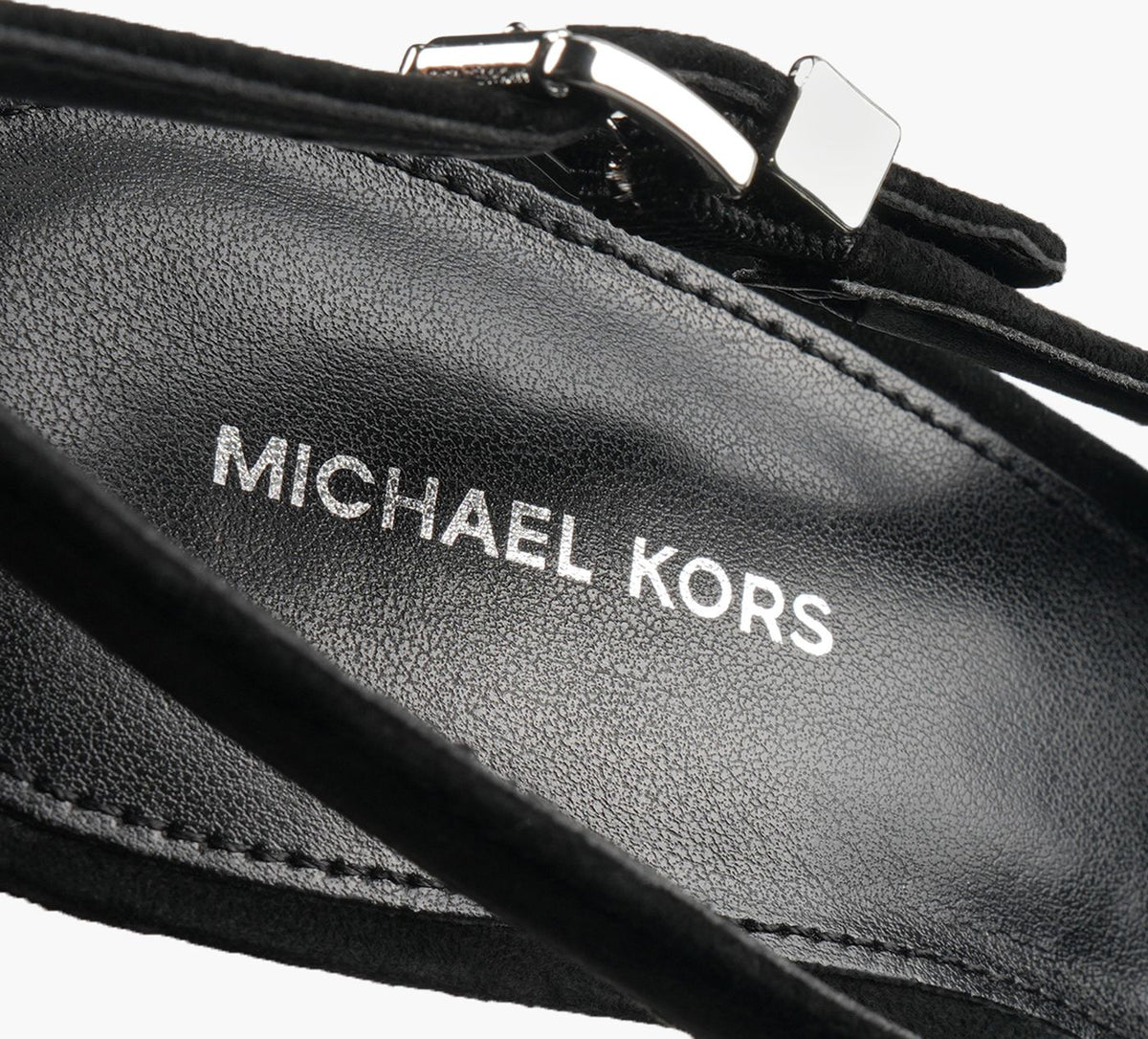 MICHAEL KORS ESCARPINPLATEFORMEBRIDEARRIRETRACY en NOIR vue 1b