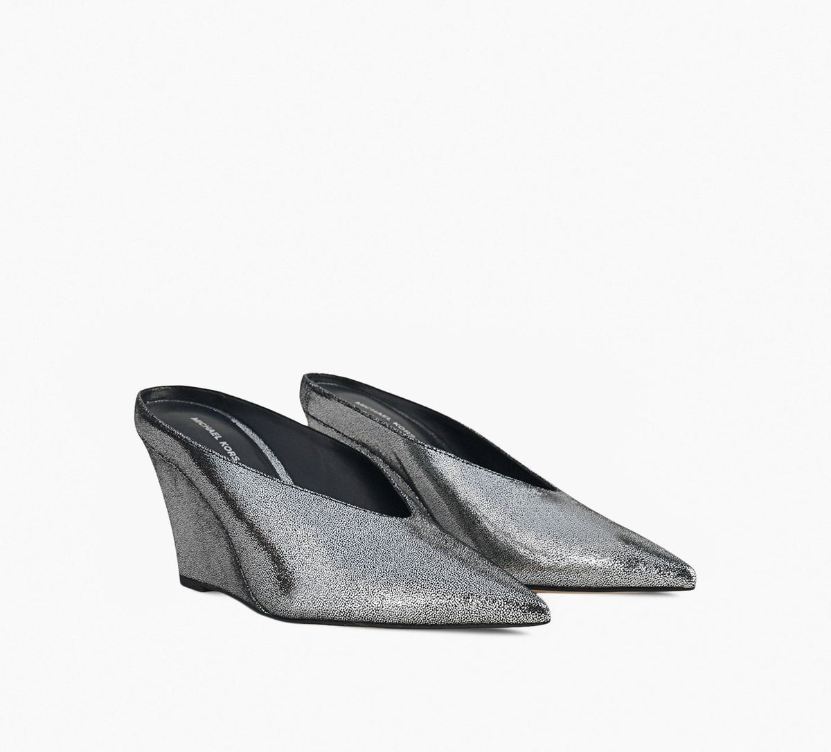 MICHAEL KORS XANDRAWEDGEPUMP in SILVER view 2
