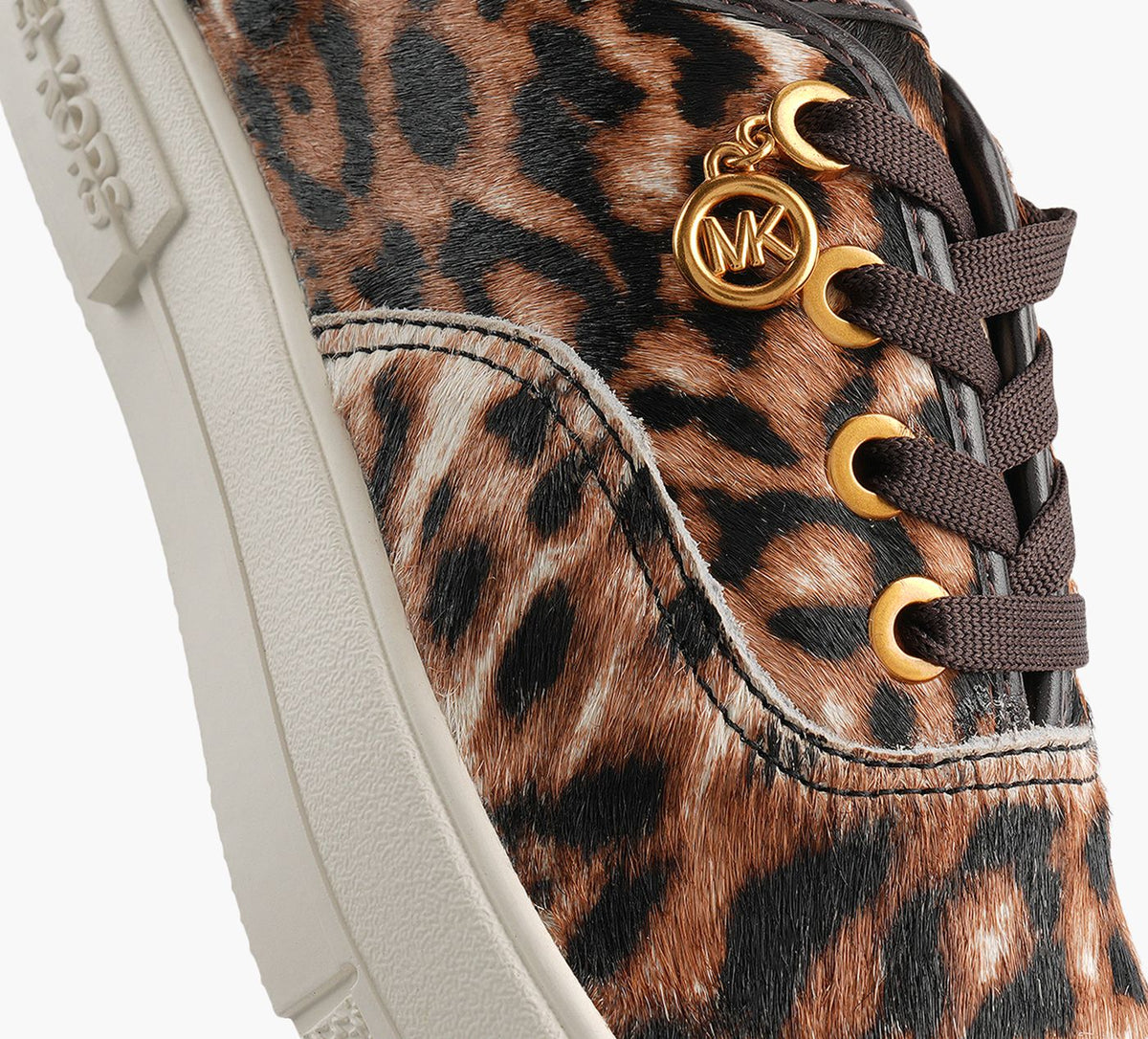 MICHAEL KORS BASKETLINDSEYLACER en TAN vue 1b