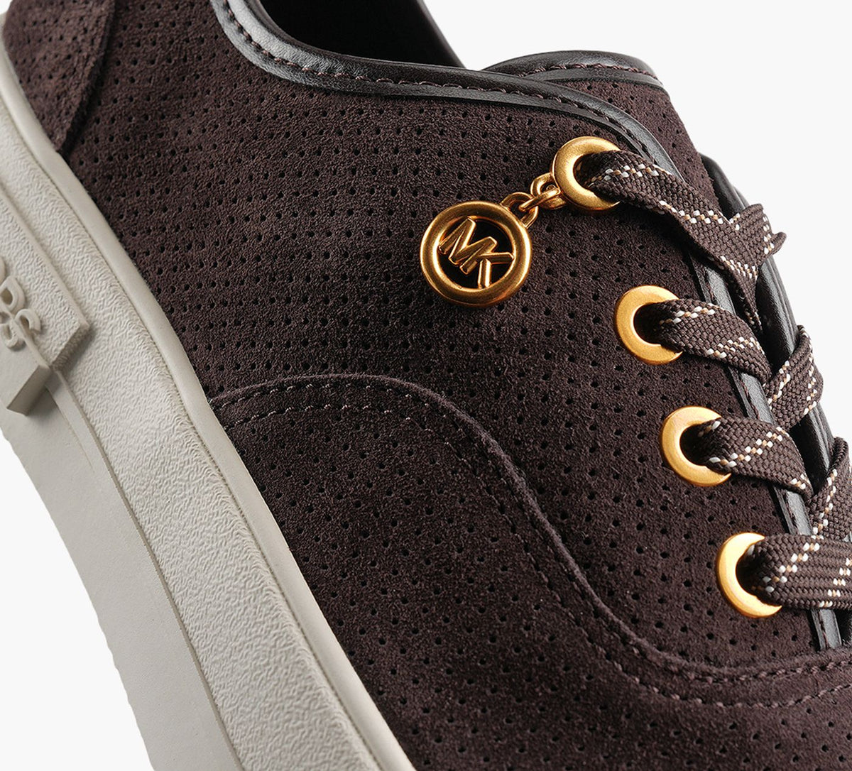 MICHAEL KORS BASKETLINDSEYLACER en BRUN vue 1b