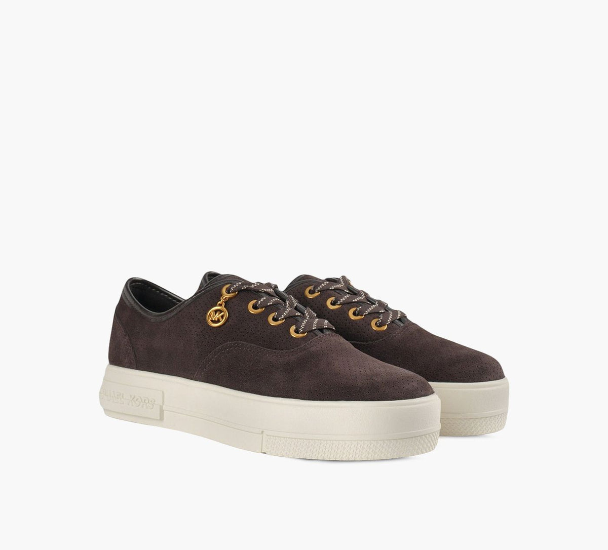 MICHAEL KORS BASKETLINDSEYLACER en BRUN vue 2