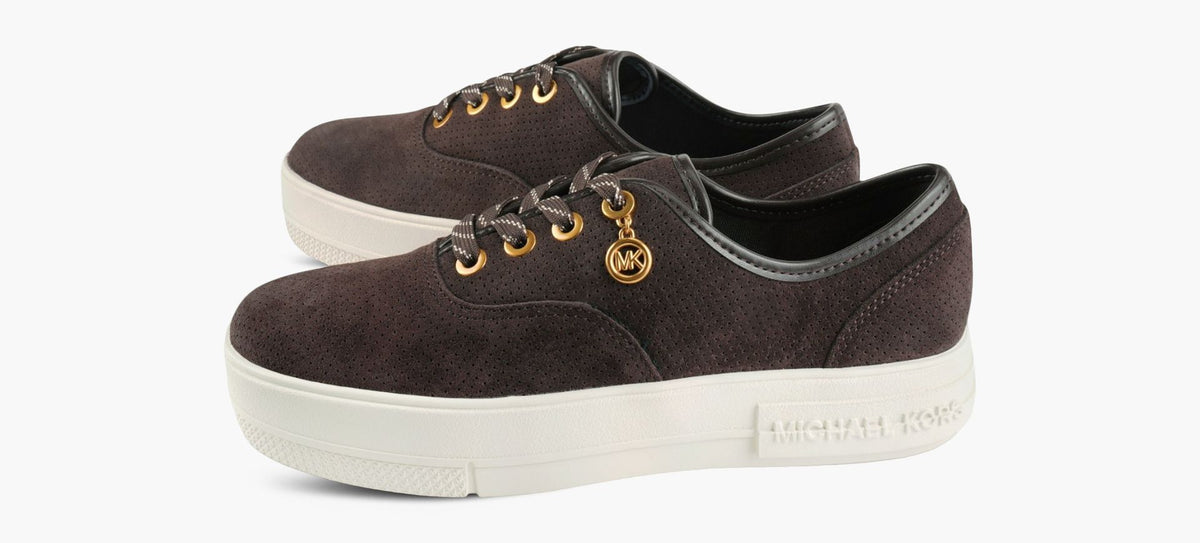 MICHAEL KORS BASKETLINDSEYLACER en BRUN vue 4