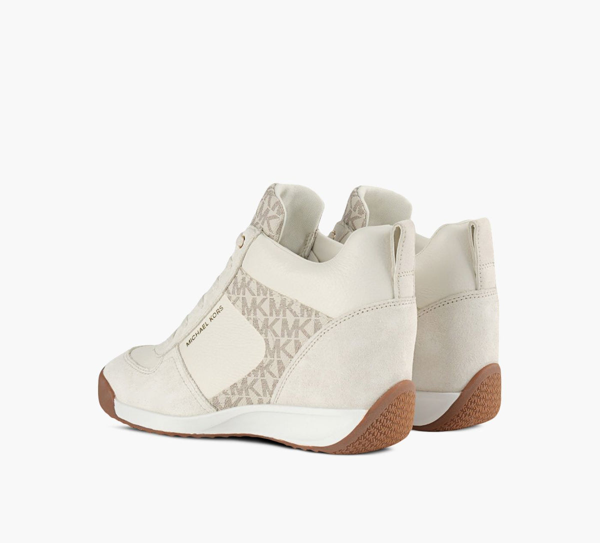 MICHAEL KORS BASKETCOMPENSENIKKOS2 en BEIGE vue 3