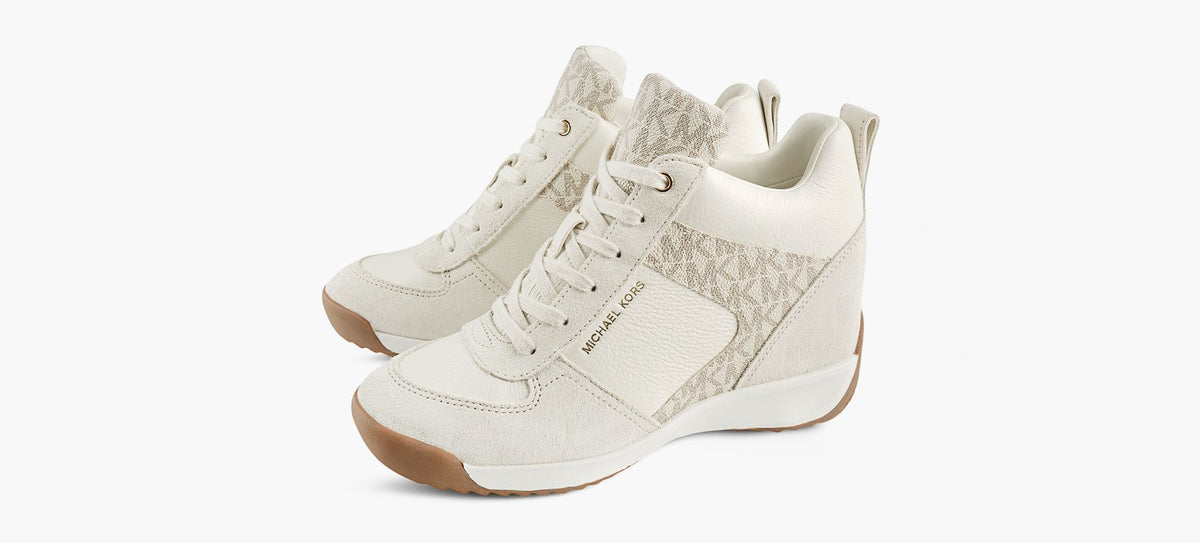 MICHAEL KORS BASKETCOMPENSENIKKOS2 en BEIGE vue 4