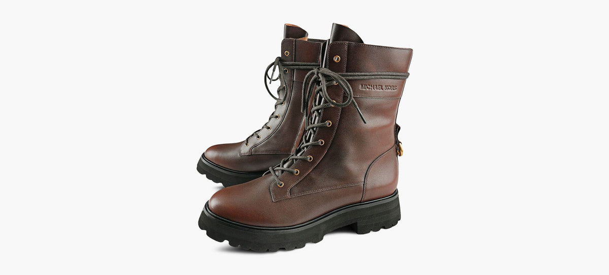 MICHAEL KORS CALEBLUGBOOTIE in BROWN view 4