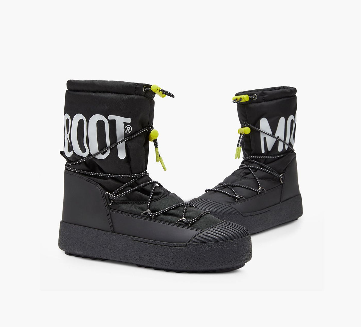 MOON BOOT BOTTEMTRACKPOLARENNYLON en NOIR vue 2