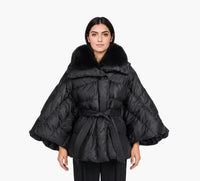 FLO & CLO MANTELLA in BLACK