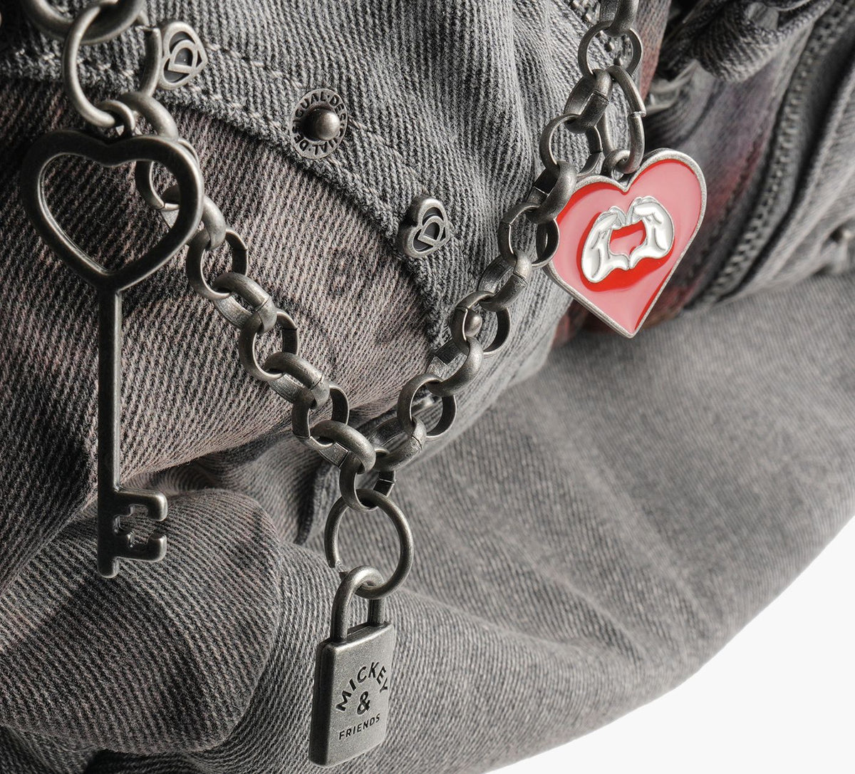 DESIGUAL SACDENIMMICKEY en GRIS vue 7