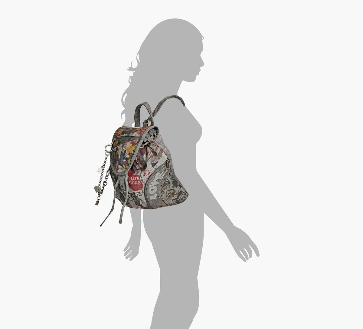 DESIGUAL SACDENIMMICKEY en GRIS vue 8