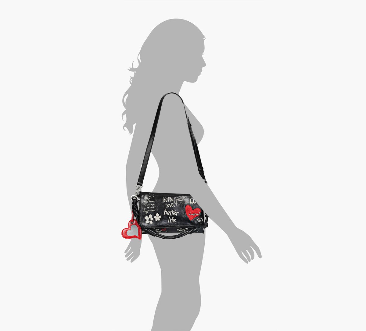 DESIGUAL WOW in BLACK view 4