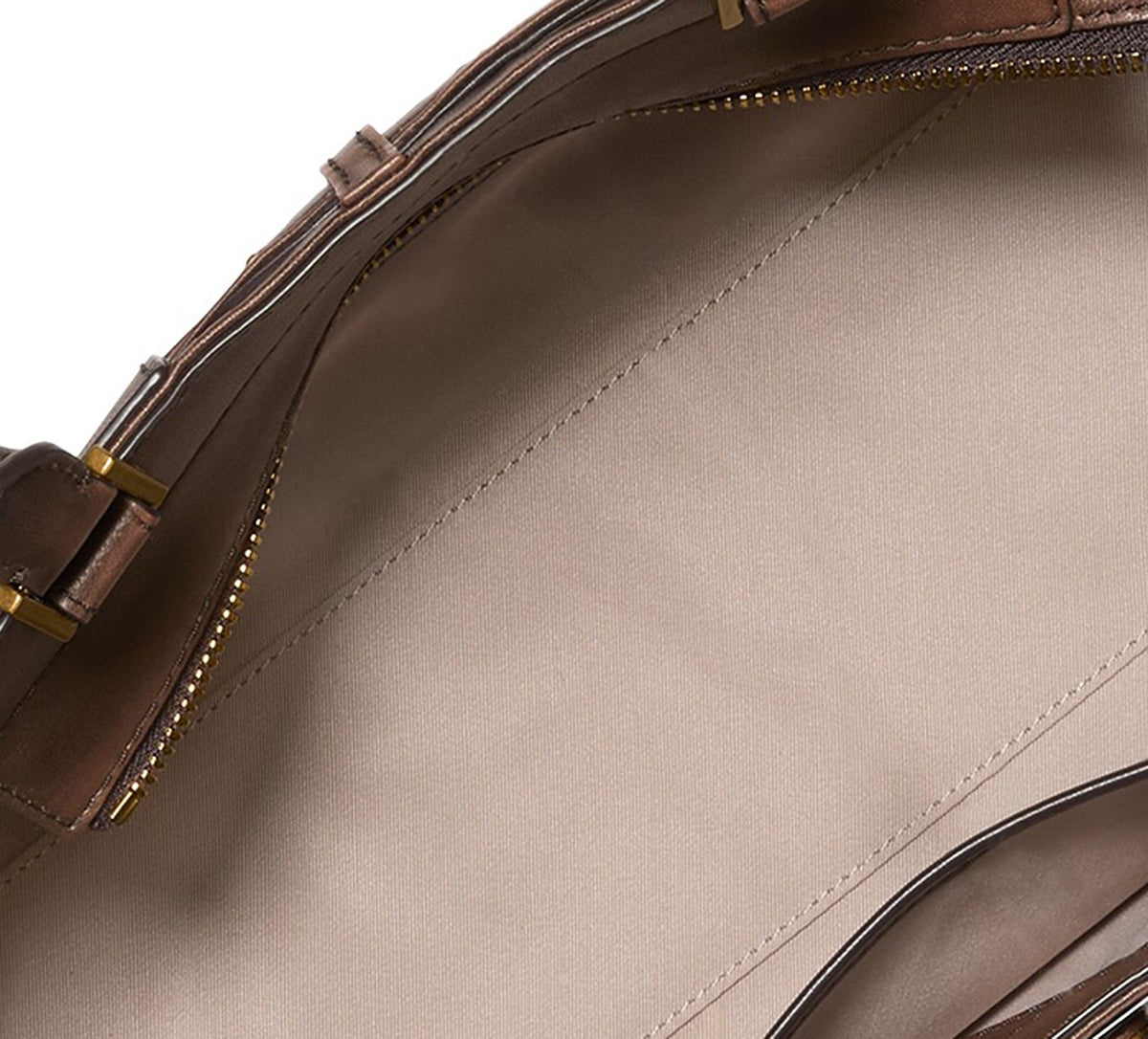 MICHAEL KORS HAMILTONMODERNESMALLSATCHEL in BROWN view 3