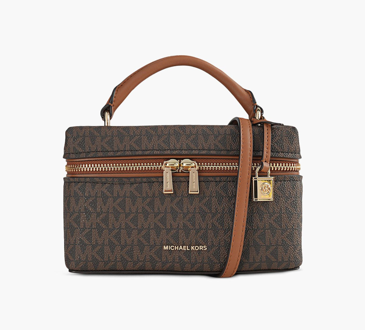 MICHAEL KORS JANAEXTRASMALLCONVERTIBLECROSSBODYBAG in TAN