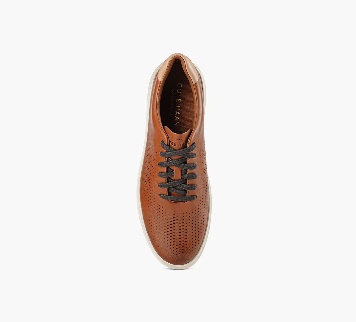 COLE HAAN GRANDPRORALLYLASERCUTSNEAKER in TAN view 1c